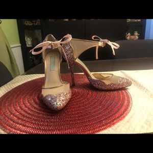 Glittery Gold Betsey Johnson Heels